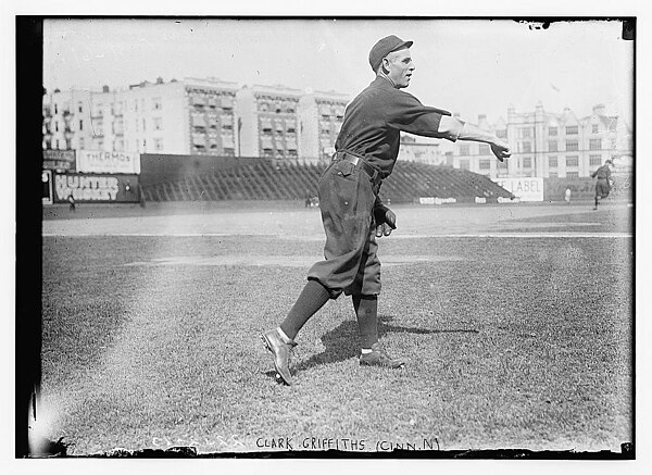 Griffith at Hilltop Park, 1909