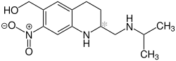 (RS)-Oxamniquin Structural Formula V1.svg