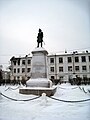 Monument to Peter the Great in Arkhangelsk , 1914