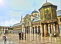 Mezquita de los Omeyas en Damasco.