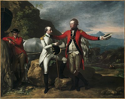 Two Officers and a Groom in a Landscape, 1777, Princeton University Art Museum