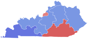 1963 Kentucky gubernatorial election results map by congressional district.svg