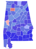 1966 Alabama gubernatorial election results map by county.svg
