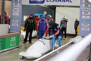 Deutsch: Bob-Europacup 2018/19; Station 1 in Altenberg, 2er-Rennen Nummer 1, Lauf 1 English: Bobsleigh Europe Cup 2018-19 in Altenberg - 2-man Race 1, first run