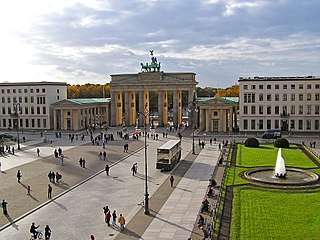 Pariser Platz town square in Berlin, Germany