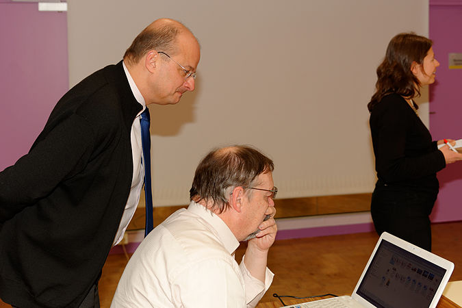 Christophe Grudler en pleine préparation.