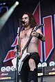 Joel O'Keeffe from Airbourne at the Nova Rock 2017