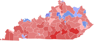 2019 Kentucky gubernatorial election results map by state house district.svg