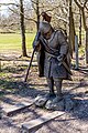 A soldier statue near Battle Abbey.