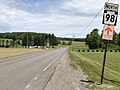 File:2022-06-05 12 09 00 View north along Pennsylvania State Route 98 at West Road in Cussewago Township, Crawford County, Pennsylvania.jpg