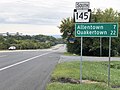 File:2022-09-25 10 47 14 View south along Pennsylvania State Route 145 (MacArthur Road) just south of Pennsylvania State Route 329 (Main Street) in Whitehall Township, Lehigh County, Pennsylvania.jpg