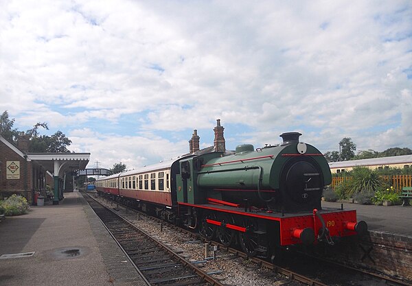 Castle Hedingham station on the Colne Valley Railway