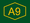 A9 автомобиль жолының логотипі