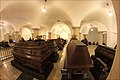 I krypten under kirken er kister og sarkofager der 94 personer fra fyrsteslekten Hohenzollern er gravlagt.