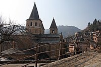 Arrivée par le chemin de St Jacques de Compostelle