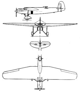 planbillede af flyet