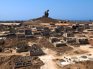 African Renaissance Monument Statue located outside of Dakar, Senegal