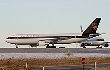 An Airbus A300F in the original livery in Denver Airbus A300F4-622R, United Parcel Service - UPS AN0481843.jpg