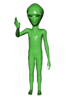 Pequeno homem verde alienígena imagem vetorial de Krisdog© 12857632
