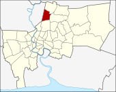 Map of Bangkok, Thailand with Lak Si