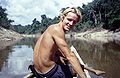 Anders C. Krogh in canoe on Yaquerana.jpg