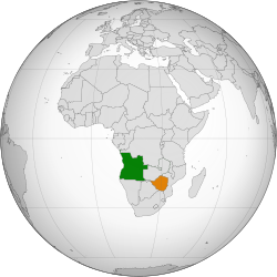 Angola Zimbabwe Locator (orthographic projection).svg