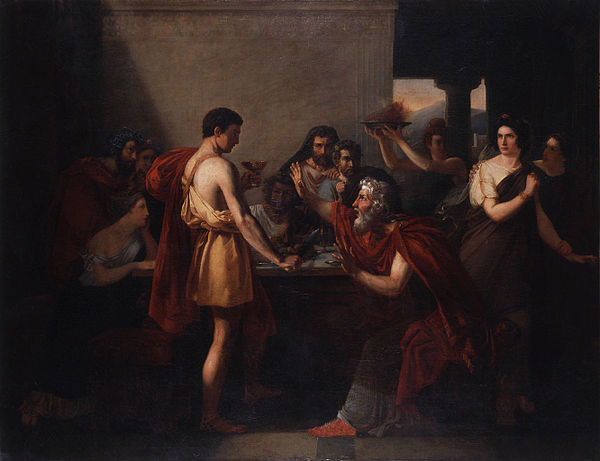 Thésée reconnu par son père by Antoine-Placide Gibert (1832)