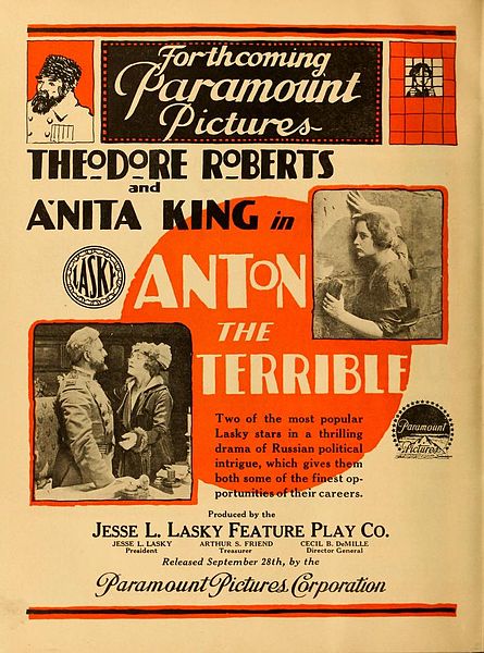 Advertisement for Anton the Terrible in Moving Picture World, 1916