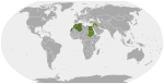 아랍어 사용 지역의 현재 위키미디어 계열사(사용자 그룹)