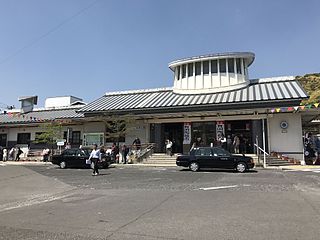 Arita Station railway station in Arita, Nishimatsuura district, Saga prefecture, Japan