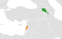 Descrizione dell'immagine Armenia Libano Locator.svg.