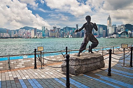 Statue of Bruce Lee Avenue of Stars Hong Kong Bruce Lee Statue.jpg
