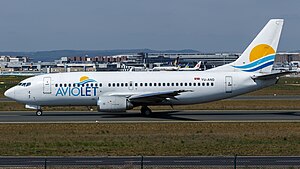 Aviolet Boeing 737-300 (YU-AND) at Frankfurt Airport.jpg