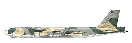 Perfil de un B-52H.