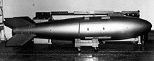 BOAR on handling trolley BOAR (Bombardment Aerial Rocket) on trailer.jpg