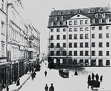 foto: Bachs appartement in St. Thomas verwoest in 1902