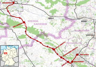 <span class="mw-page-title-main">Osnabrück–Brackwede railway</span>