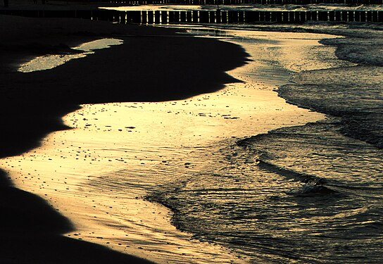 Baltic Sea Waves; Poland, Ustka