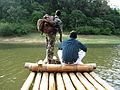 Bamboo Rafting during guided tour through Periyar Wild Life Sanctury.JPG