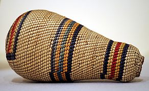 An unusual Makah piece: a basketry-covered lightbulb