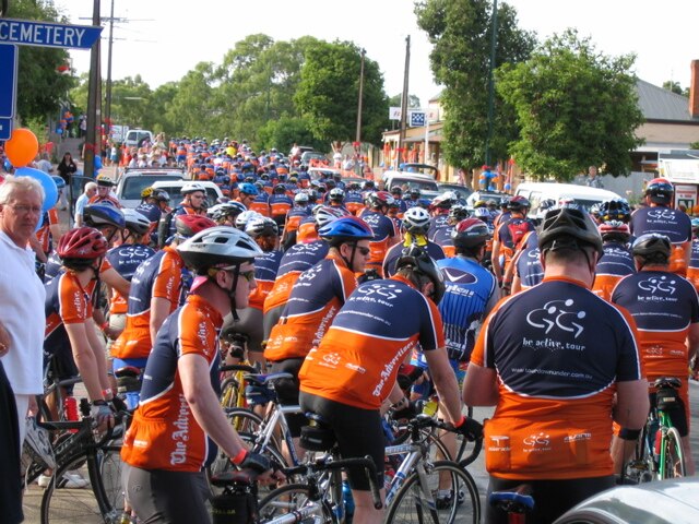 Participants in the 2005 Be Active Tour at Angaston