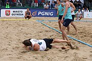 Deutsch: Beachhandball Europameisterschaften 2019 (Beach handball Euro); Tag 6: 7. Juli 2019 – Männerfinale, Dänemark-Norwegen 2:0 (25:18, 19:16) English: Beach handball Euro; Day 6: 7 July 2019 – Men's Final – Denmark-Norway 2:0 (25:18, 19:16)