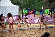 Deutsch: Beachhandball bei den Olympischen Jugendspielen 2018; Tag 6, 11. Oktober 2018; Mädchen, Platzierungsrunde - Amerikanisch Samoa-Hongkong 0:2 English: Beach handball at the 2018 Summer Youth Olympics at 11 October 2018 – Girls Consolation Round – American Samoa-Hong Kong 0:2