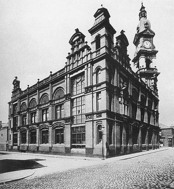 Beecham's Clock Tower built in 1877; the building still stands in St Helens, Merseyside, today serving as the College Administrative centre.