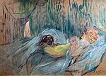 Thumbnail for File:Bemberg Fondation Toulouse - Maison de la rue des Moulins, Rolande - Henri de Toulouse-Lautrec 1894 - Peinture à l'essence sur carton - 52.1x71.1.jpg