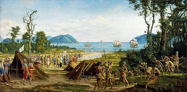 "Founding of São Vicente", by Benedito Calixto