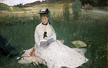 Berthe Morisot, Reading, 1873, Cleveland Museum of Art Berthe Morisot Reading.jpg