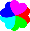 Bezier SVG flower heart.svg