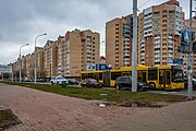 English: Bieĺskaha street. Minsk, Belarus Беларуская: Вуліца Бельскага. Мінск, Беларусь Русский: Улица Бельского. Минск, Беларусь