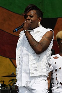 Freddie Ross Jr., better known by her stage name Big Freedia, is an American rapper known for her work in the New Orleans genre of hip hop called bounce music. Freedia has been credited with helping popularize the genre, which was largely underground since developing in the early 1990s. Though Freedia identifies as a gay man, she is ambivalent about pronouns and primarily goes by she/her pronouns.